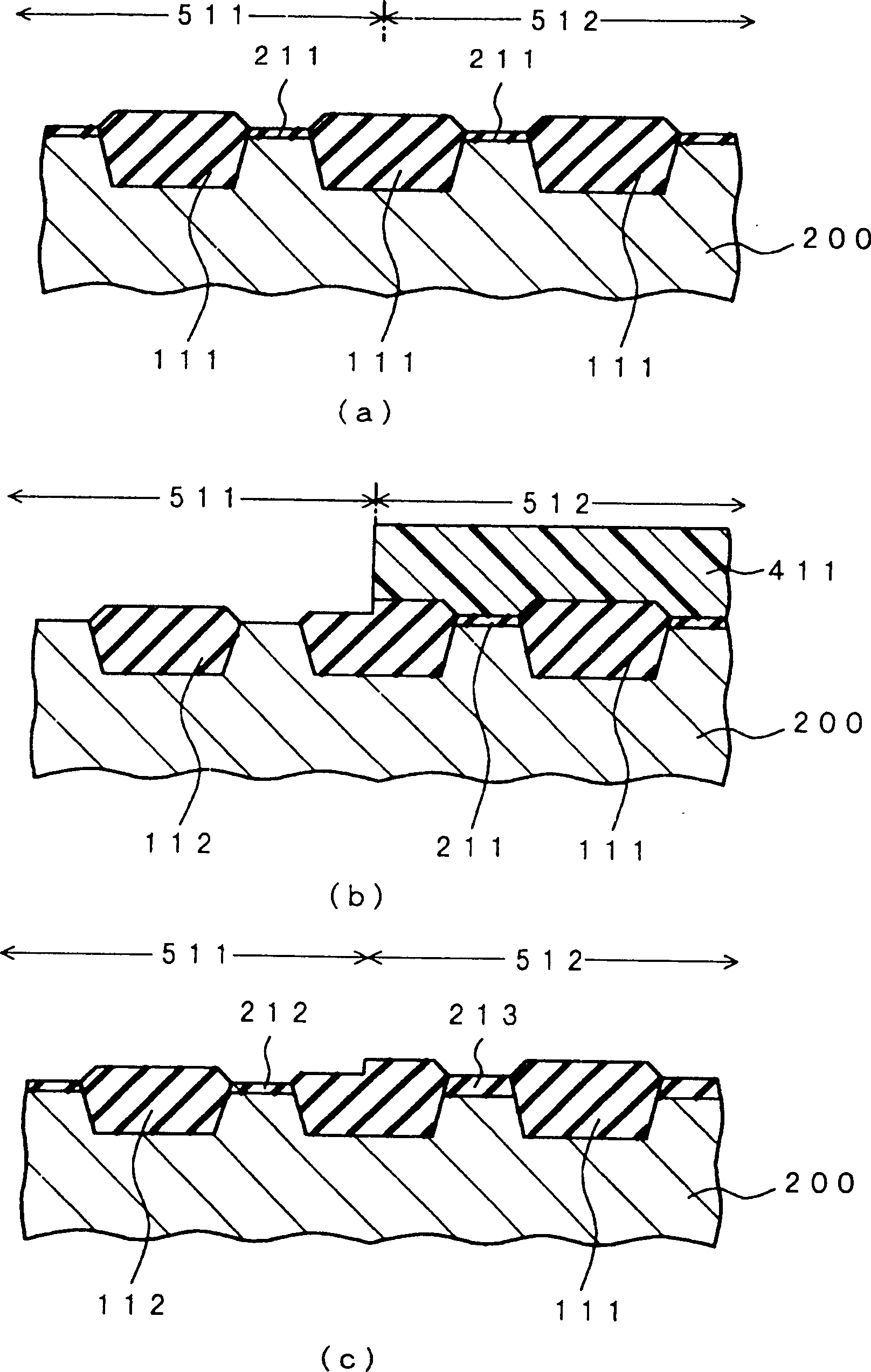 Method for mfg. semiconductor device with element separating insulation film