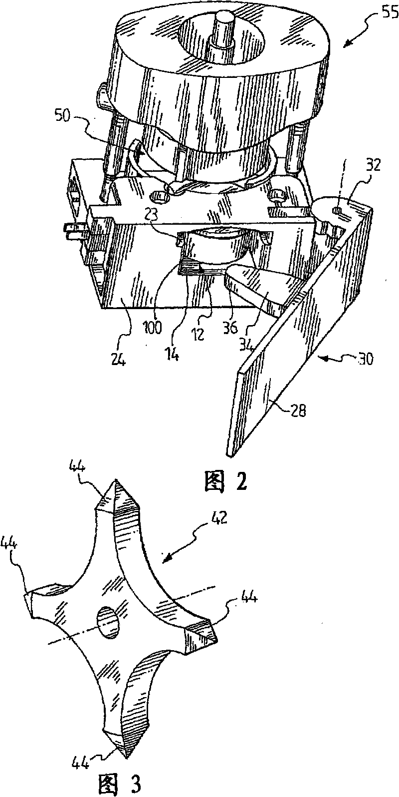 Perforation device for capsules and machine for preparing beverages incorporating said device