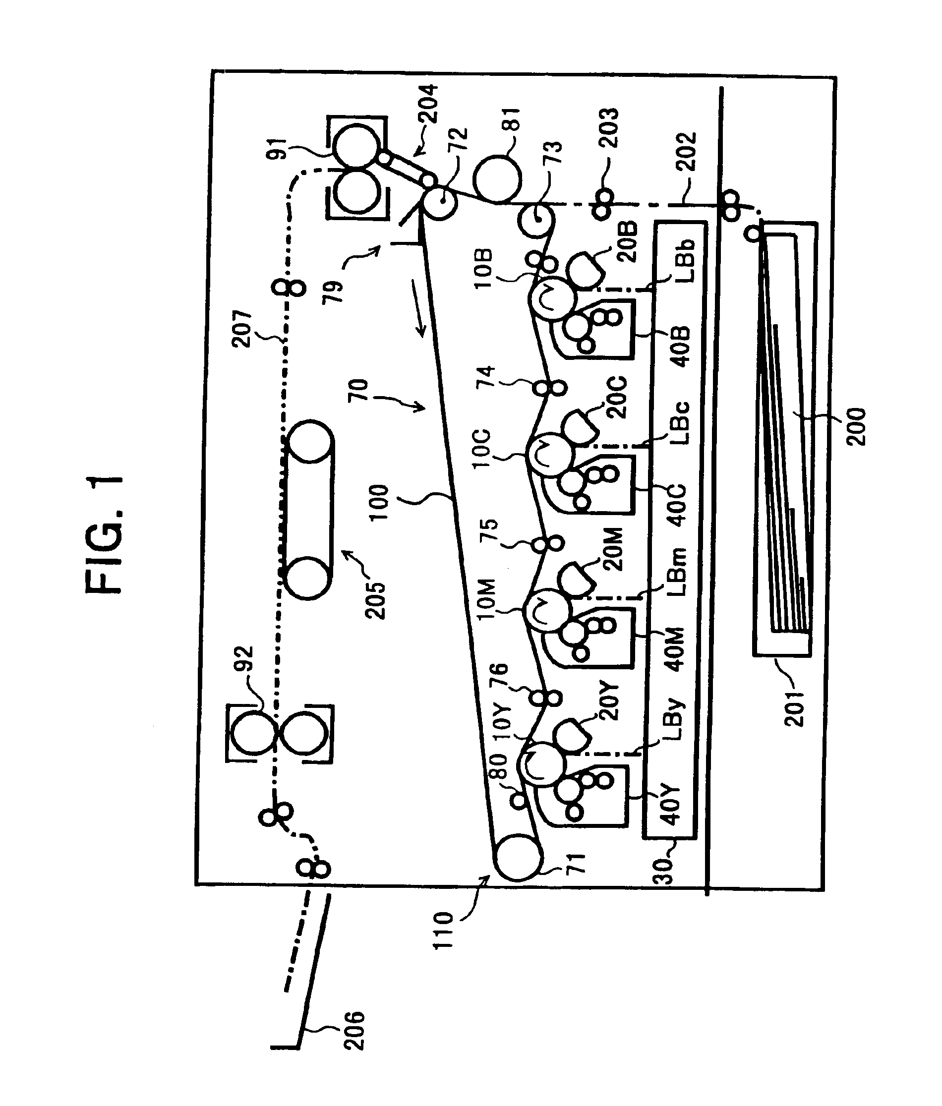 Belt device and unit device including belt device and image forming apparatus using the belt device and unit device