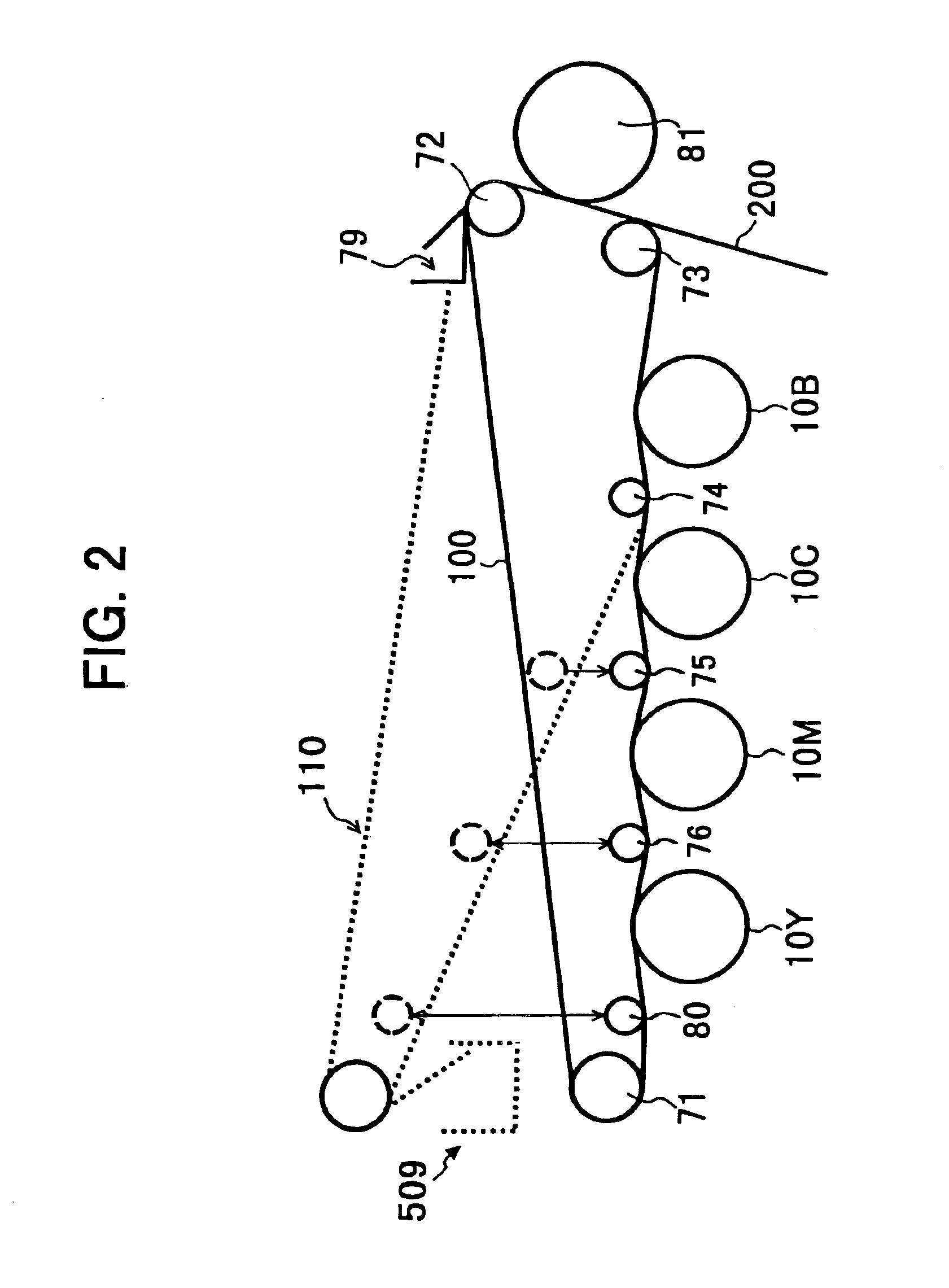 Belt device and unit device including belt device and image forming apparatus using the belt device and unit device