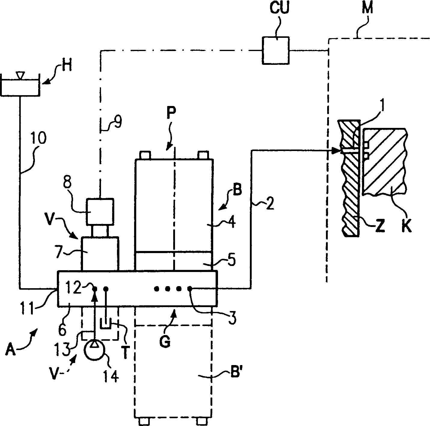 Lubricant oil pump unit