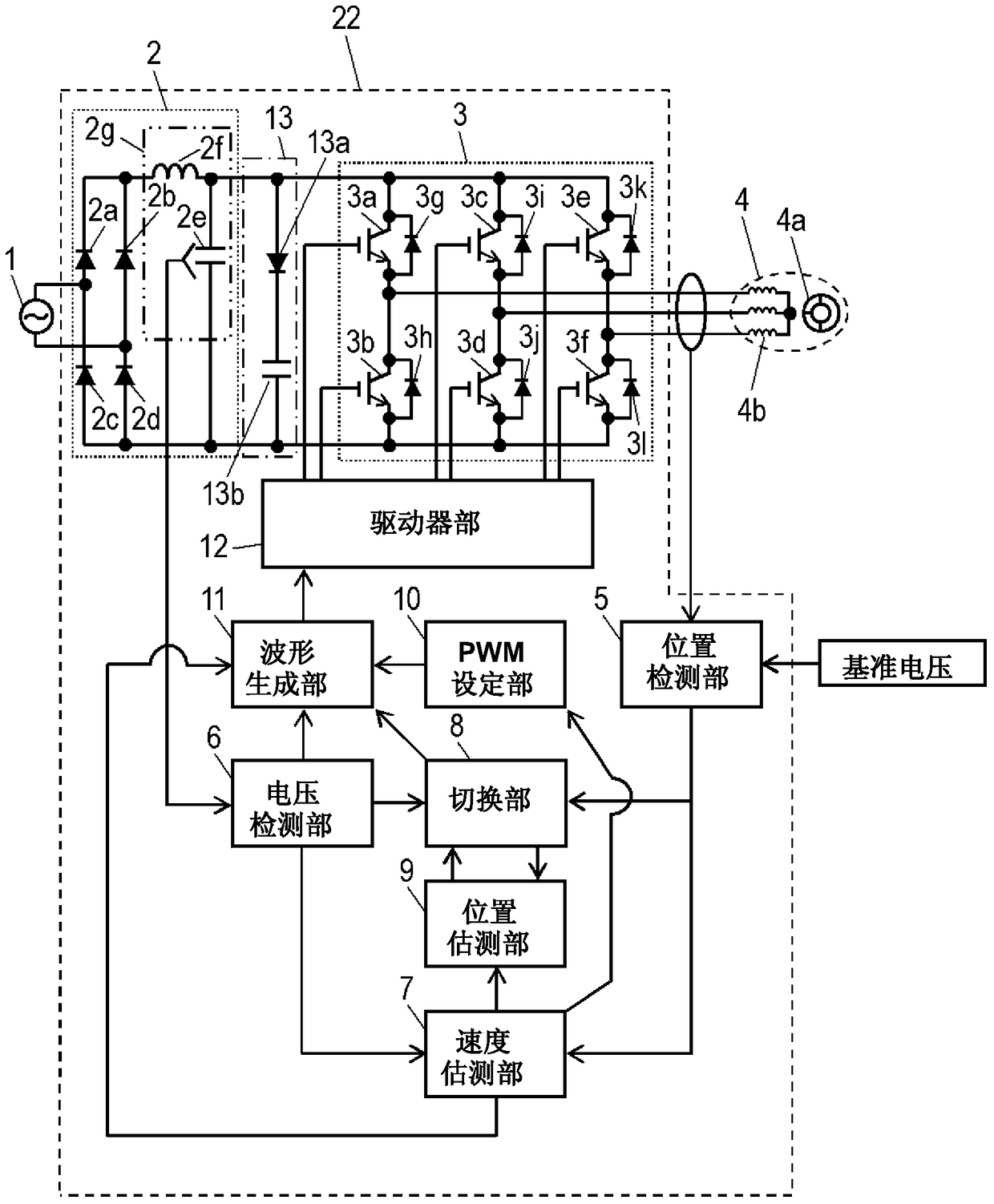 Motor drives and electrical equipment using them