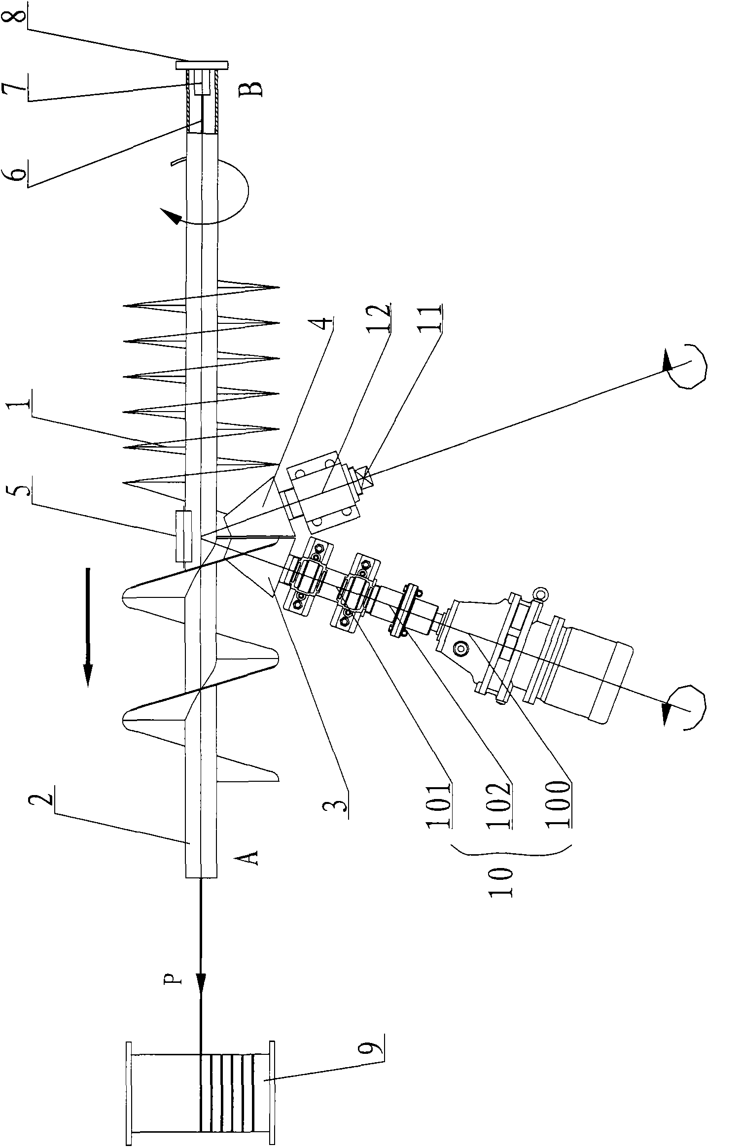 Method for manufacturing helical blade