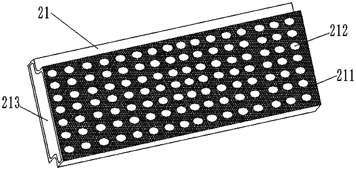 A waterproof structure and implementation method for the roof of a tunnel