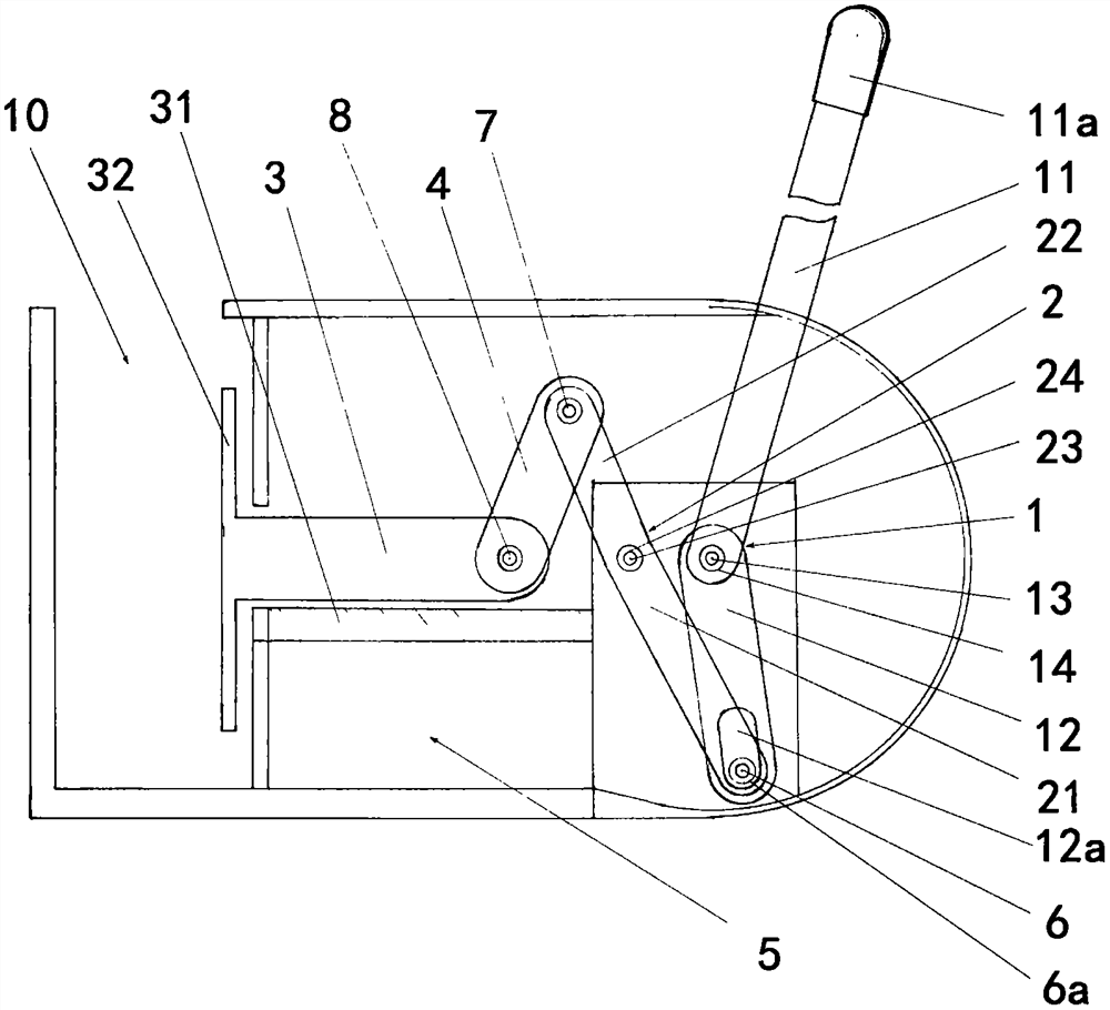 Lever labor-saving squeezing device and juicer