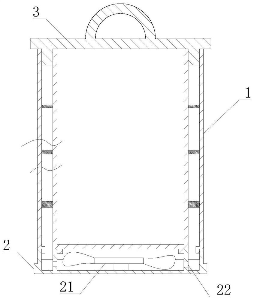 Flour tank capable of storing flour for long time