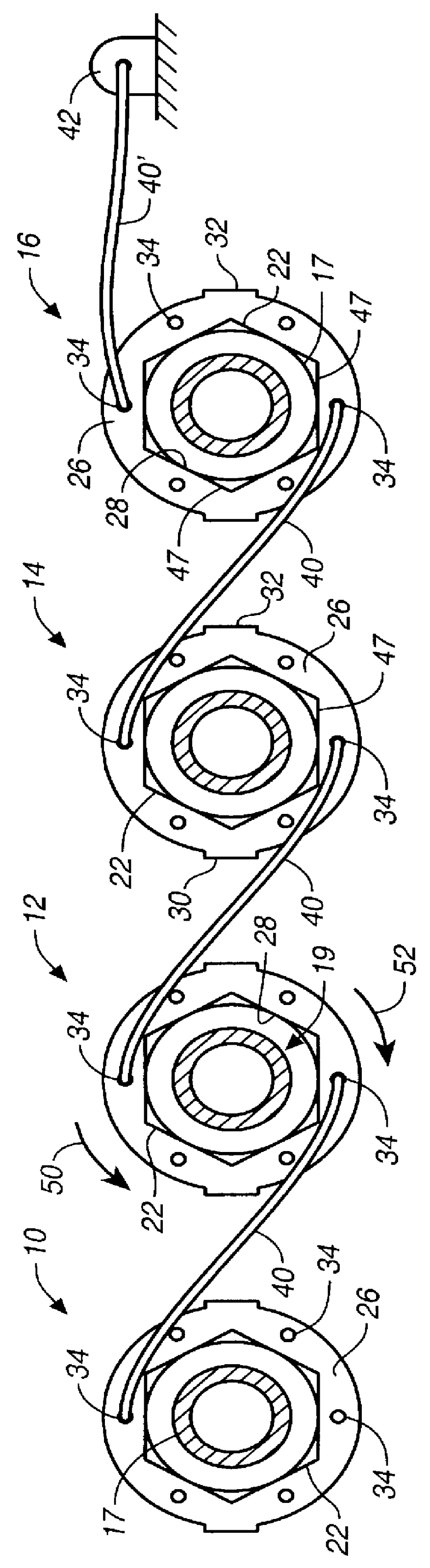 Safety collar and tendon assembly for threaded connections