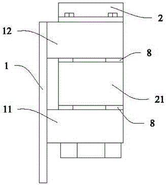 Spherical hinged support for opening and closure of door