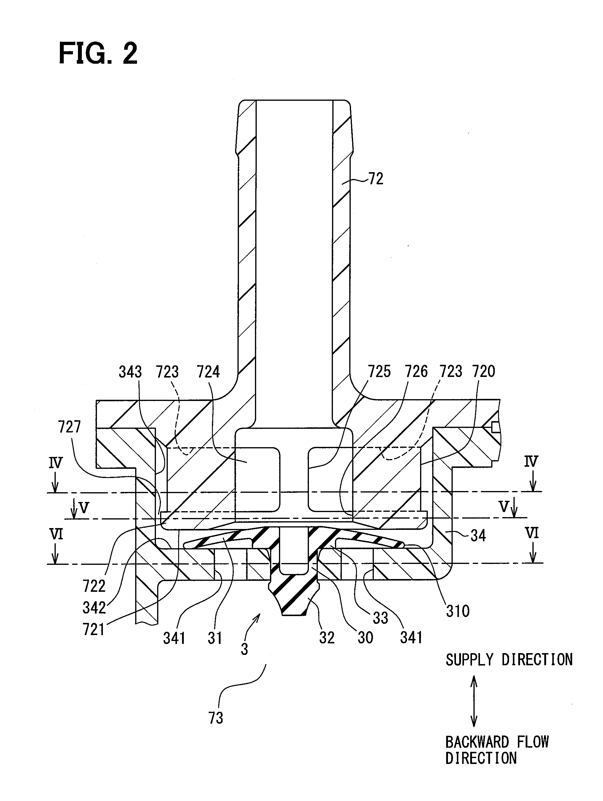 Check Valve Device And Vapor Fuel Supply System