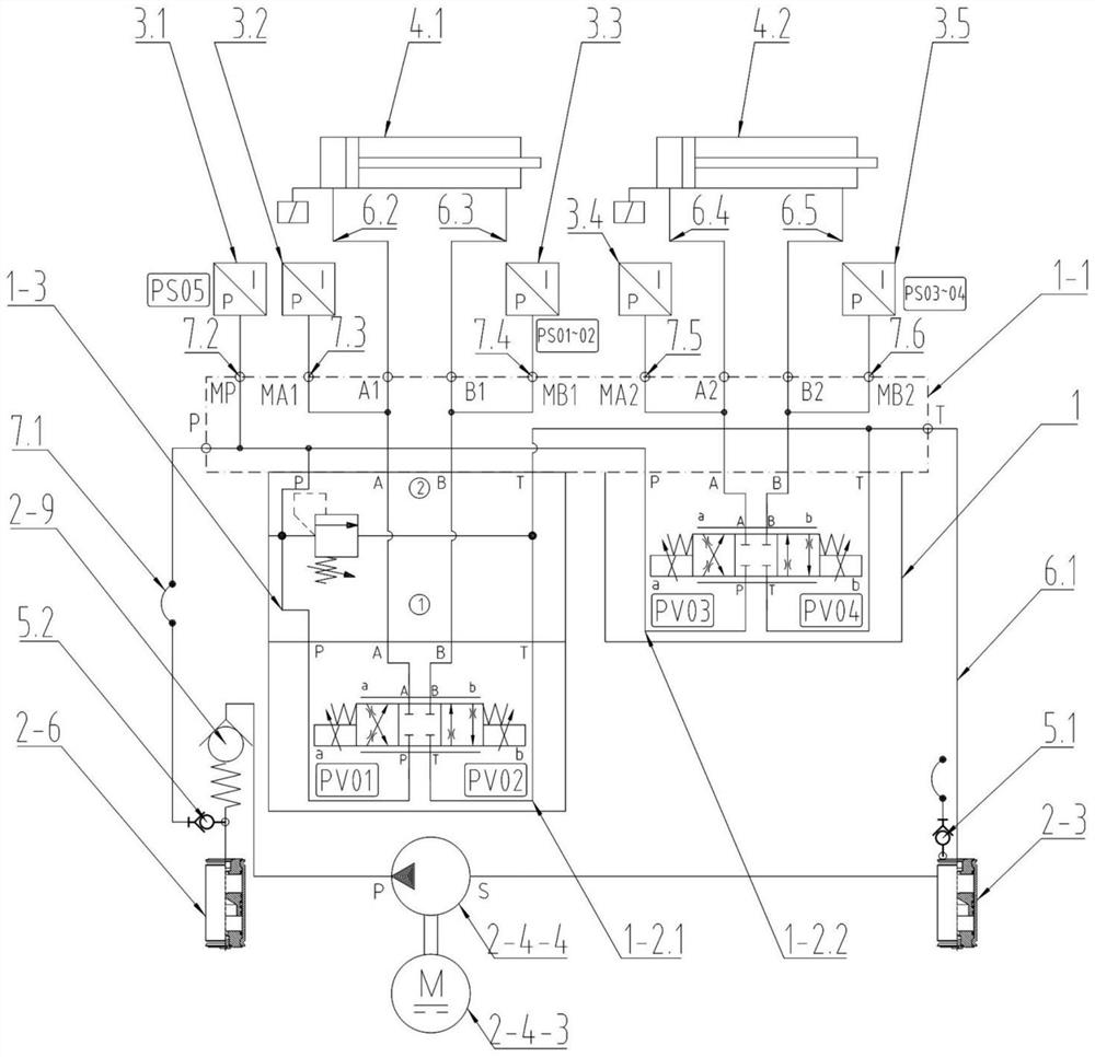 Miniature high-precision electro-hydraulic proportional synchronizing system capable of adjusting contraction-expansion nozzle actuating ring