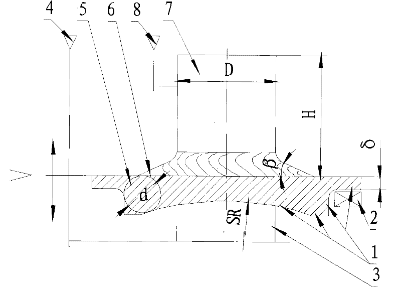 Foundry technique method of lower support board of ball type support