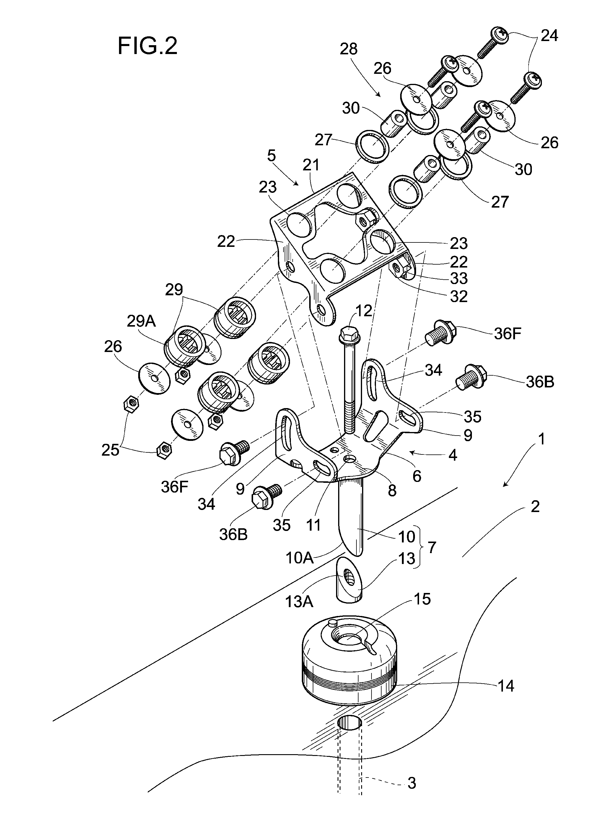 Electrical accessory mounting device for a saddle-type vehicle