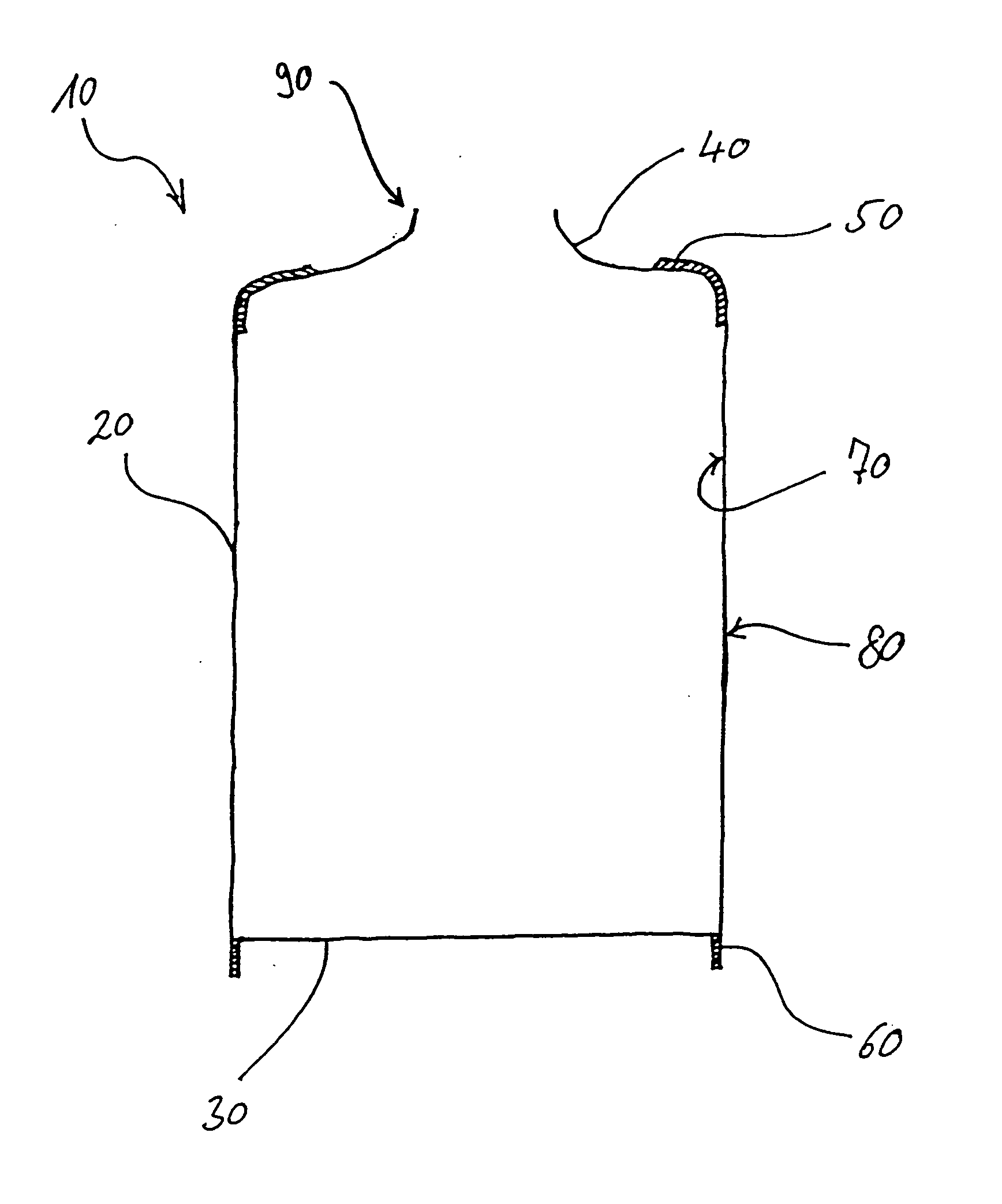 Tubular, especially can-shaped, receptacle for the accommodation of fluids, a method of manufacture, and use