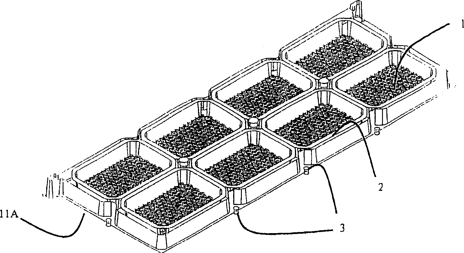 Device for the production of comb honey