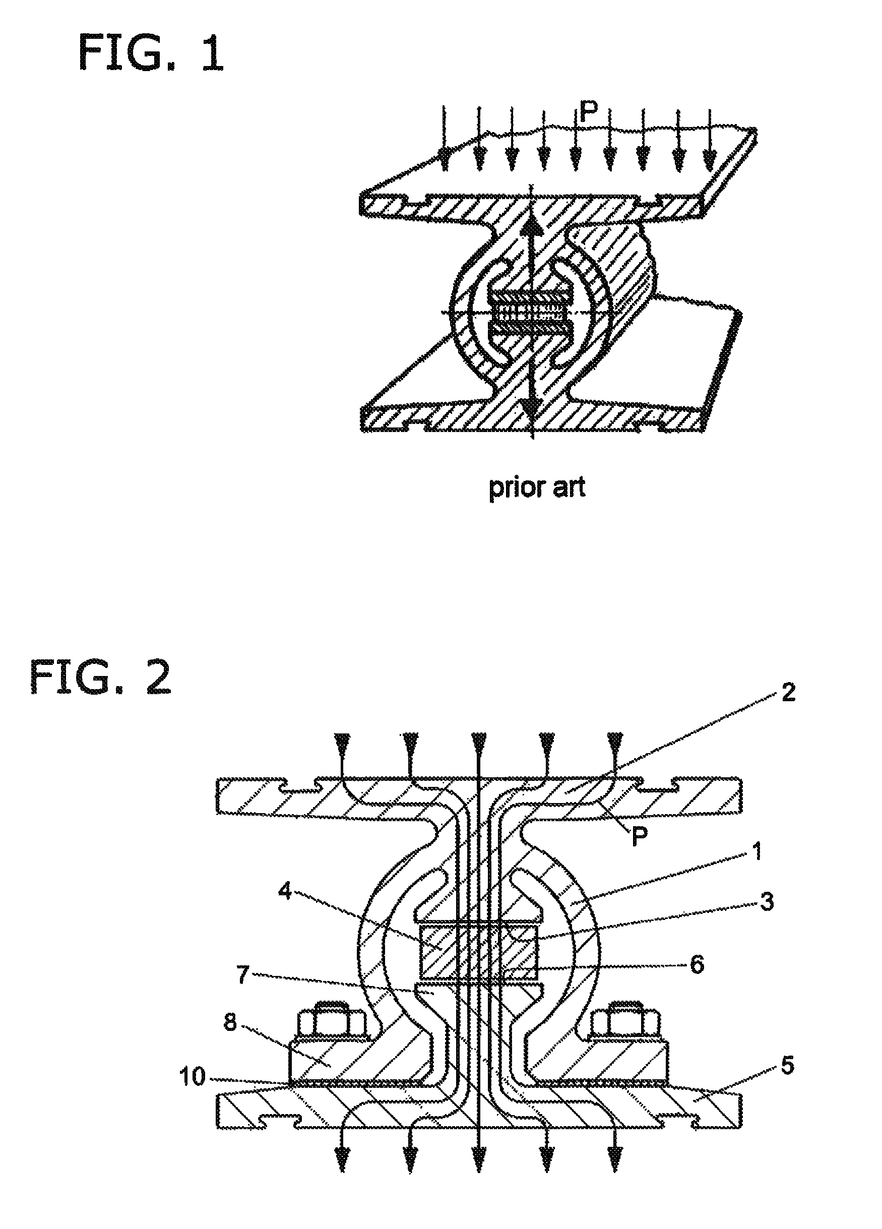 Two part hollow profile sensor