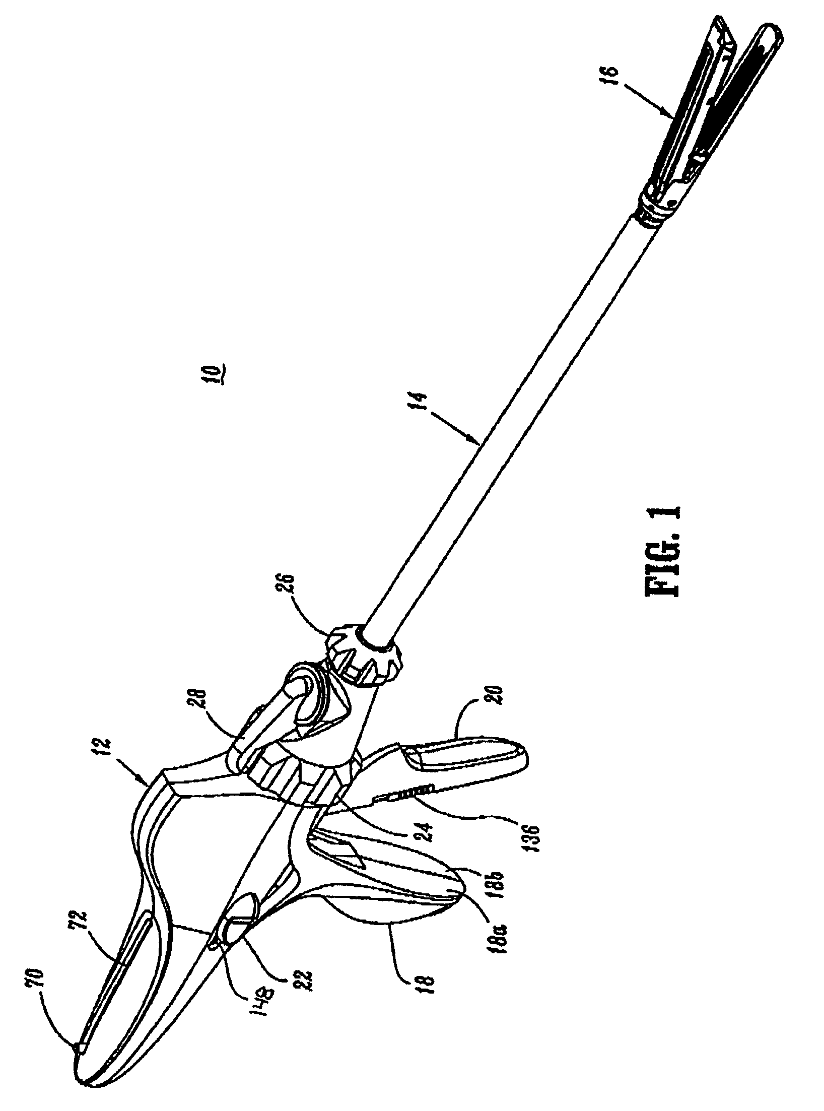 Surgical stapling device with independent tip rotation