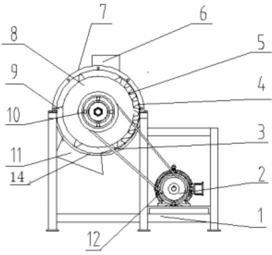 Chopped fiber dispersion machine