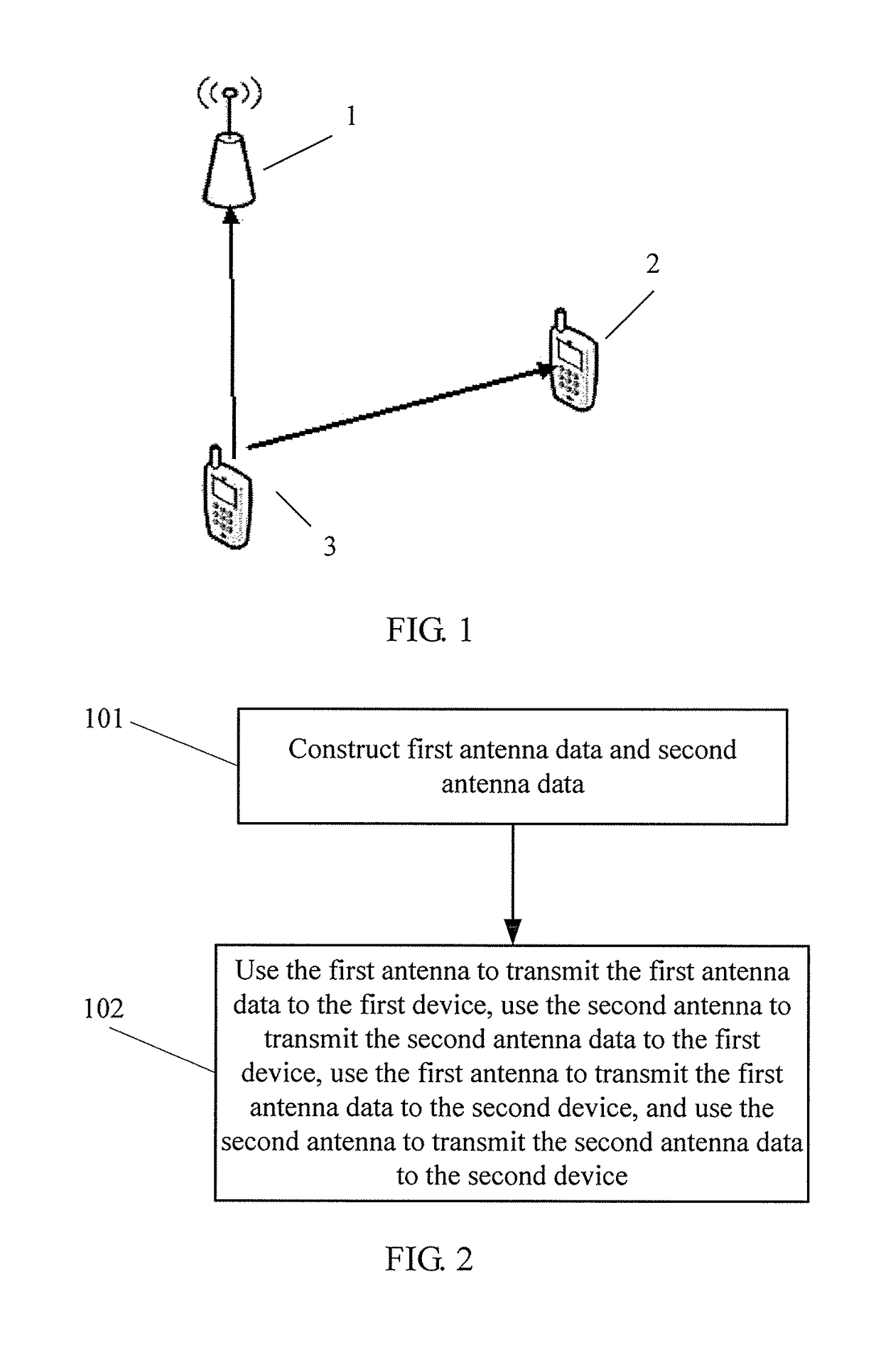 Data signal coordinated transmitting and receiving methods and apparatus