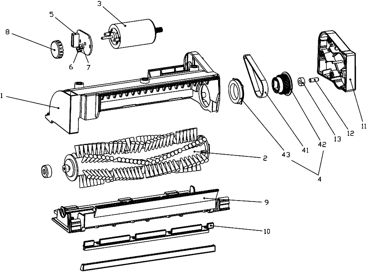 Intelligent sweeping robot capable of preventing winding