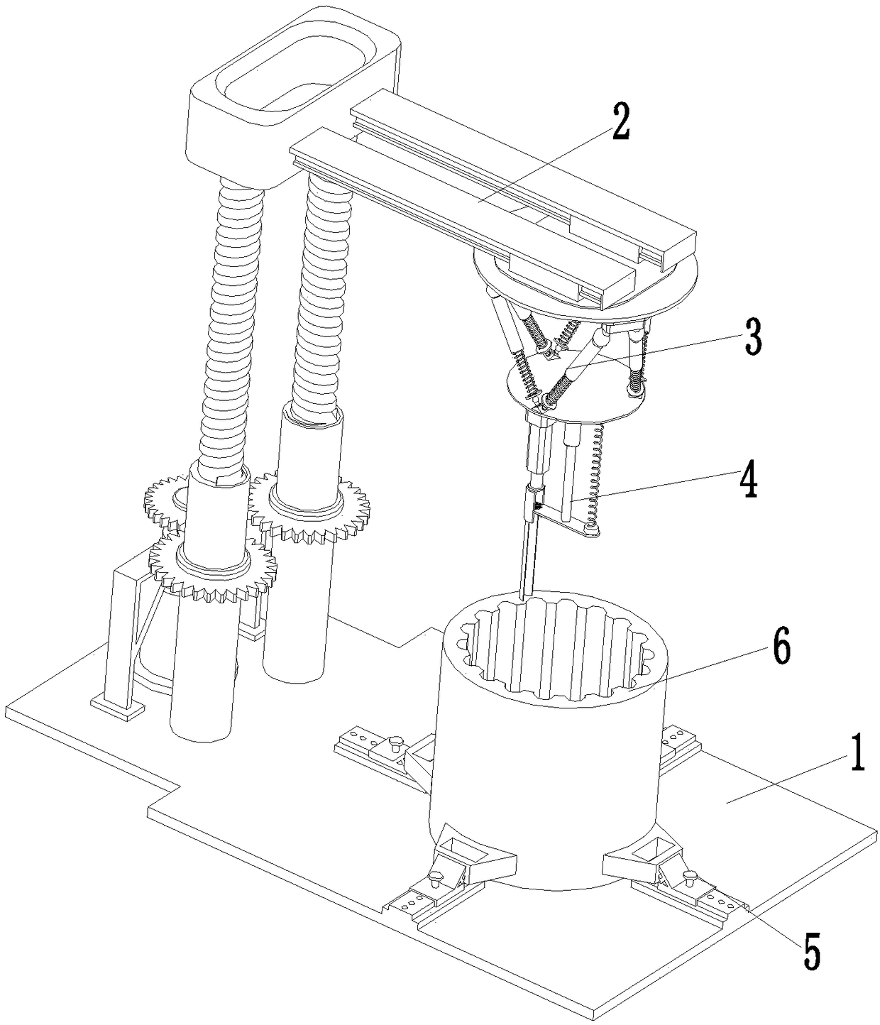 An electric motor stator paper insertion robot