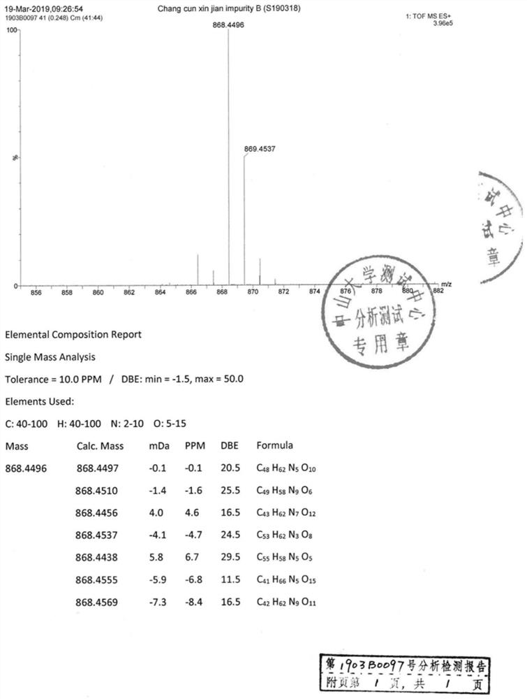 A kind of vincristine compound impurity and its preparation method and application