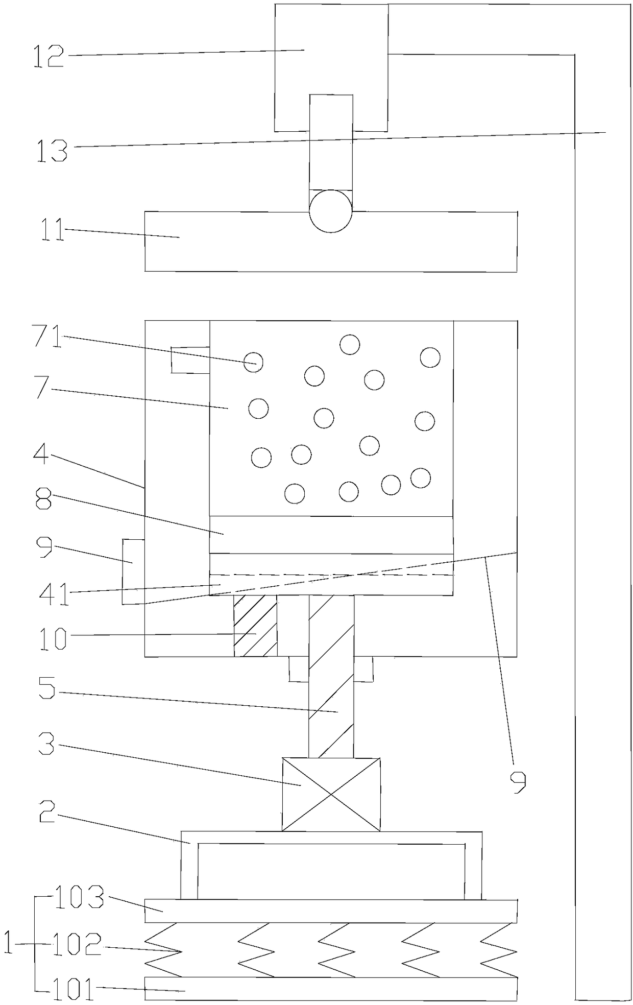 Centrifugal device of flange nut