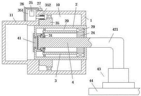 Machining device for panel surface treatment