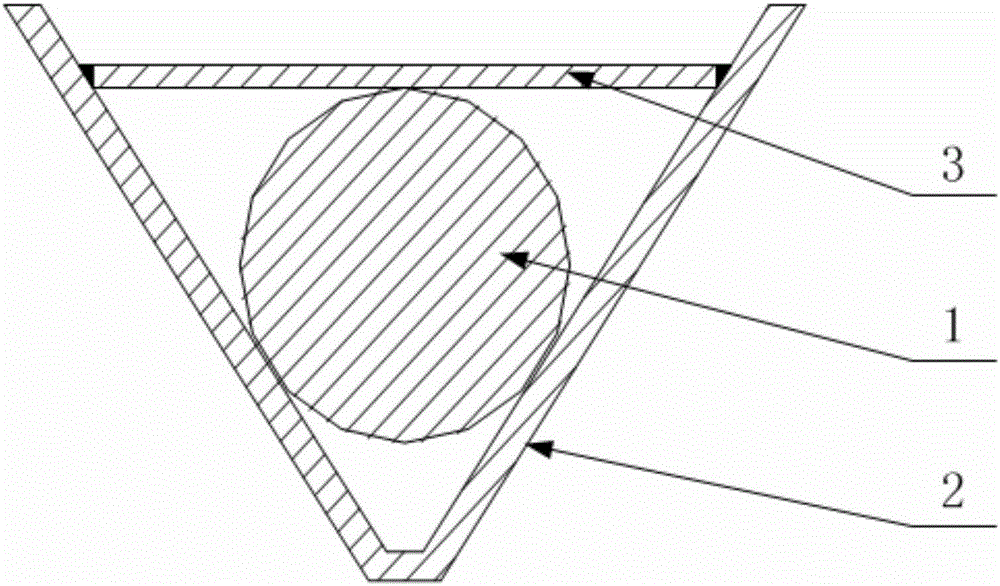 A vertical shaft pull rod shield and its fixing method