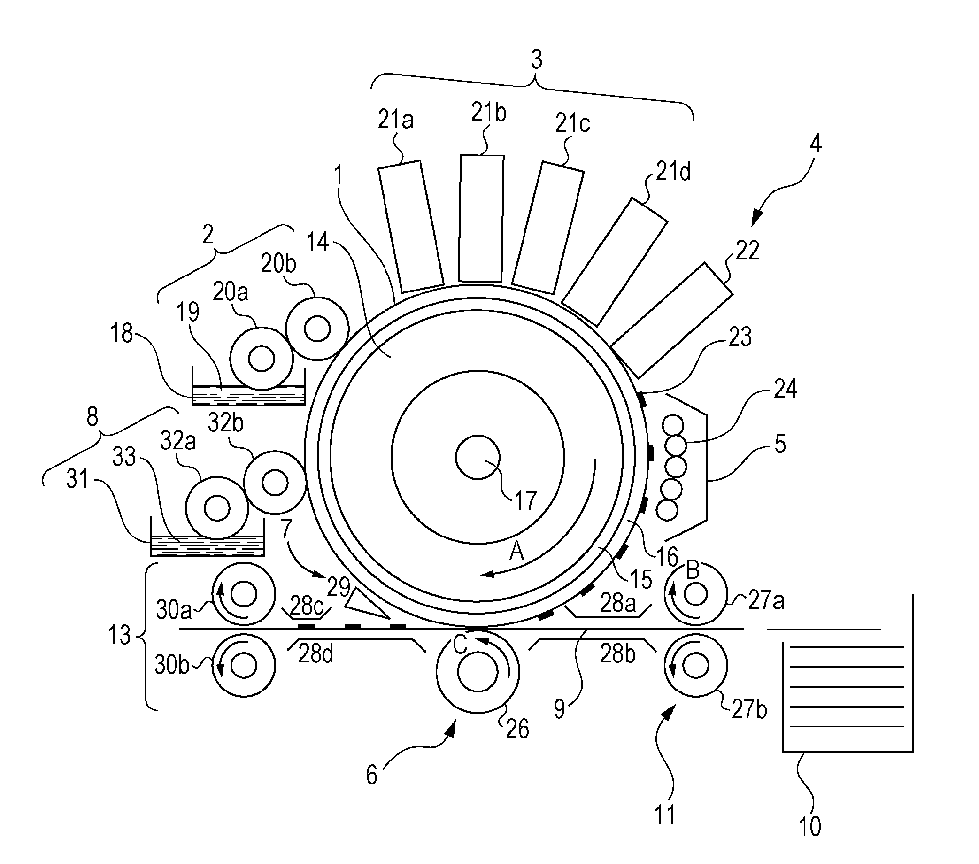 Image forming method and image forming apparatus for forming an image on an intermediate transfer medium