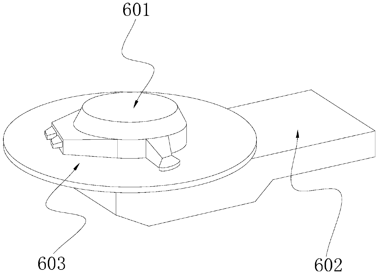 Semiconductor wafer cutting device with pneumatic stability and based on magnetic pole pressurizing principle