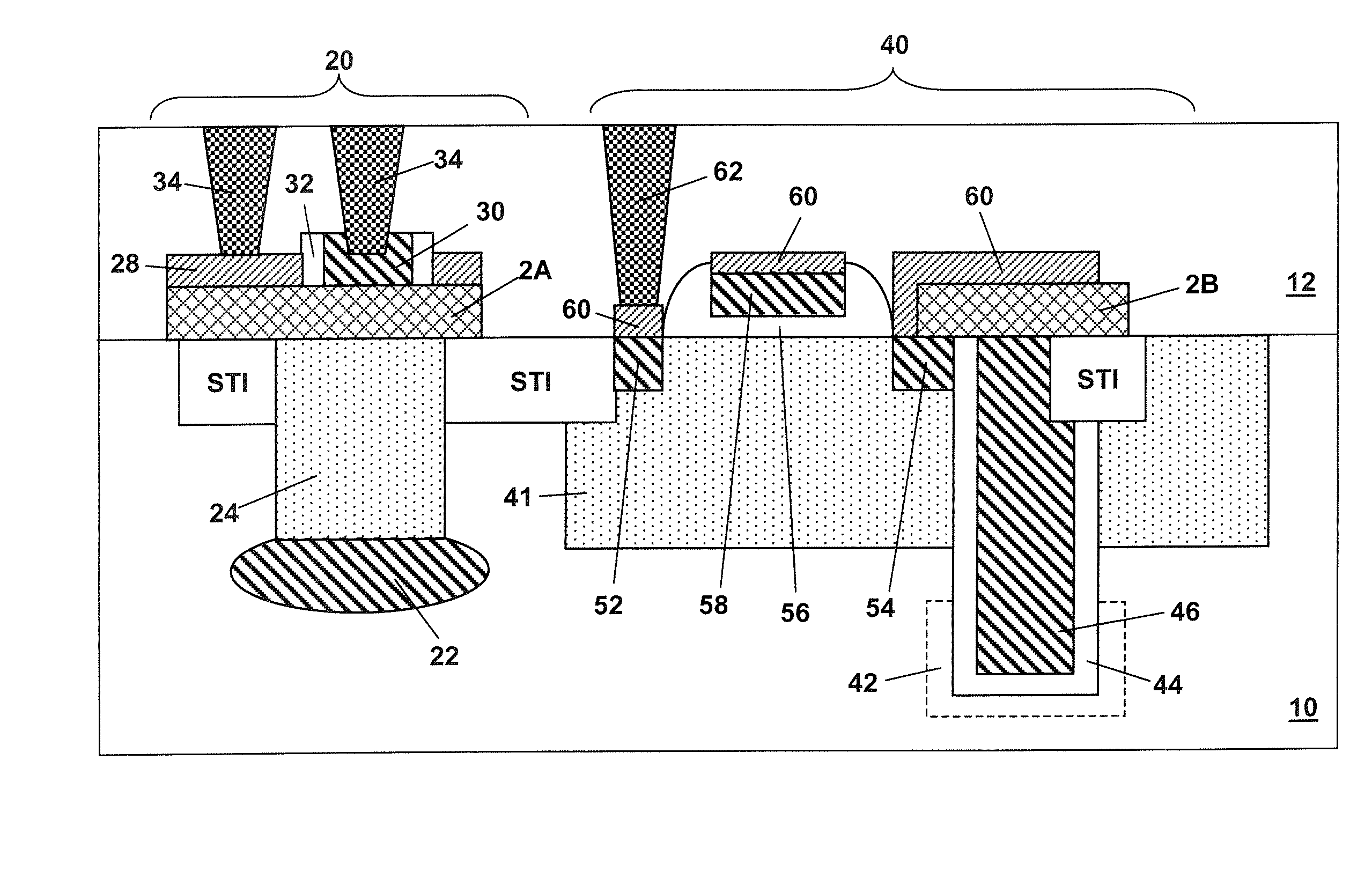 INTEGRATION OF A SiGe- OR SiGeC-BASED HBT WITH A SiGe- OR SiGeC-STRAPPED SEMICONDUCTOR DEVICE