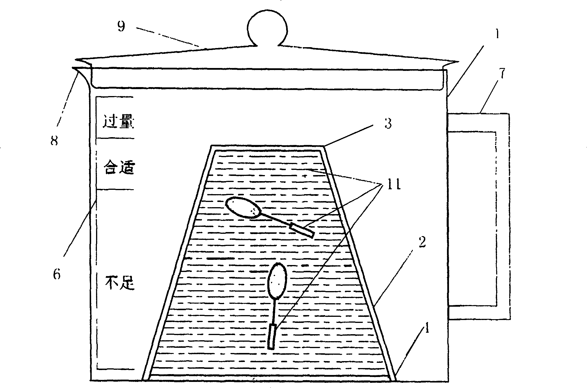 Immersion device for badminton