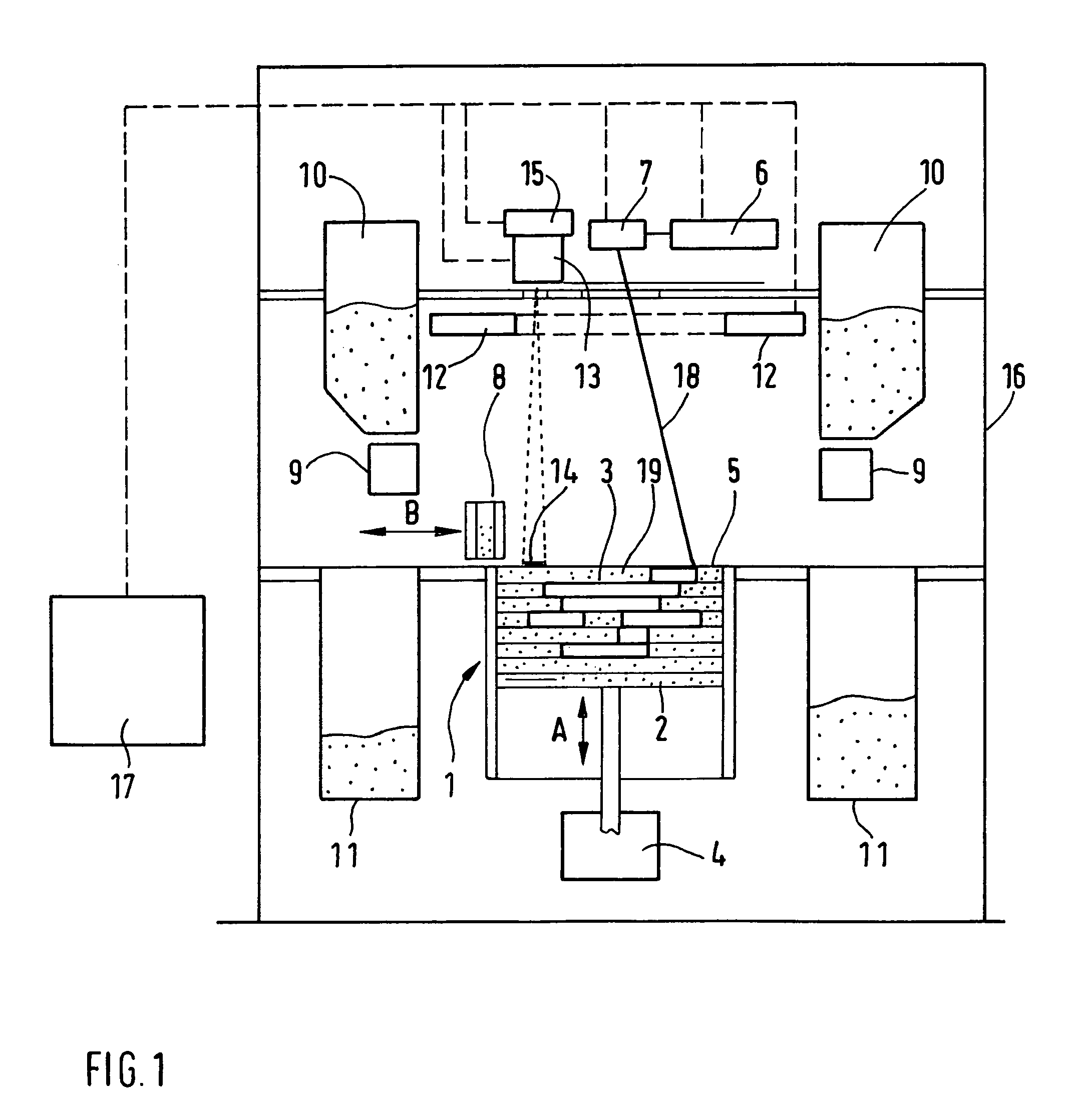 Apparatus and method for the manufacture of a three-dimensional object