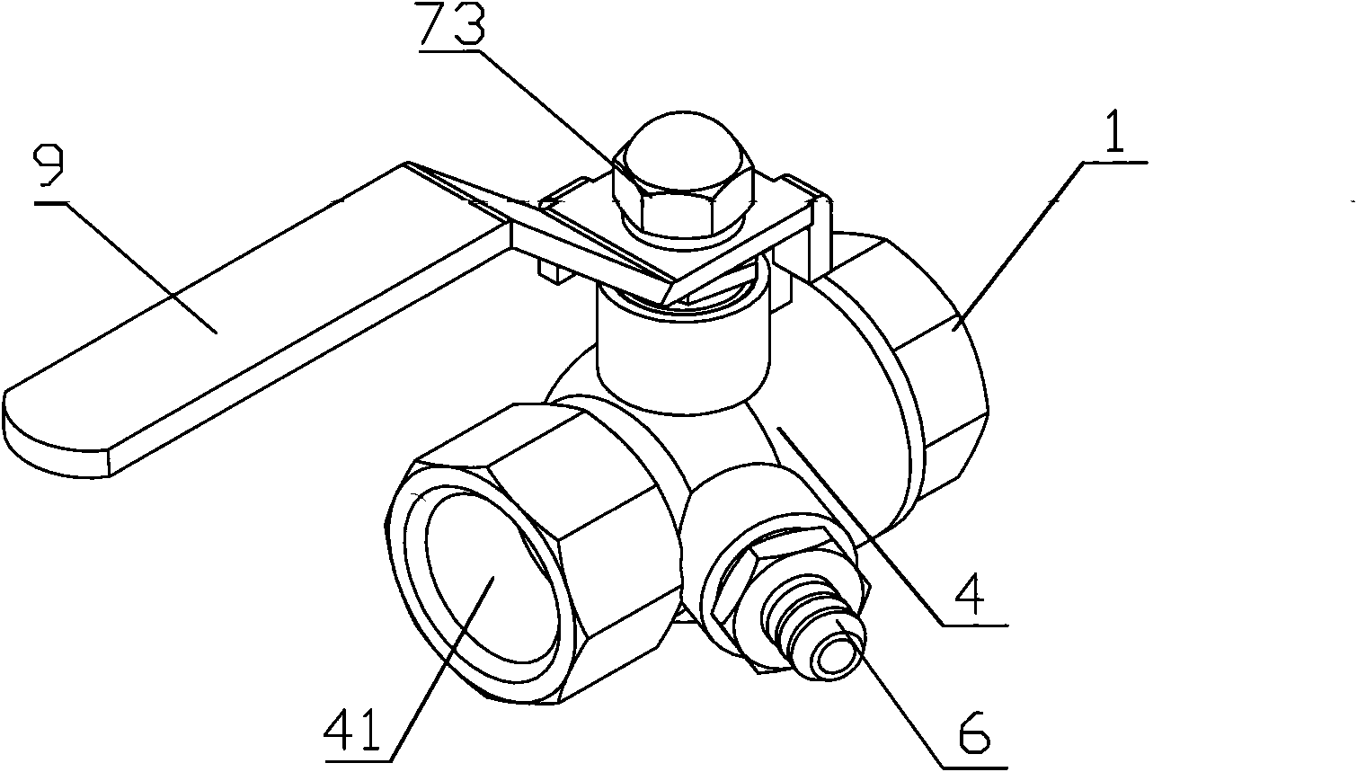 Safe antifreeze ball valve