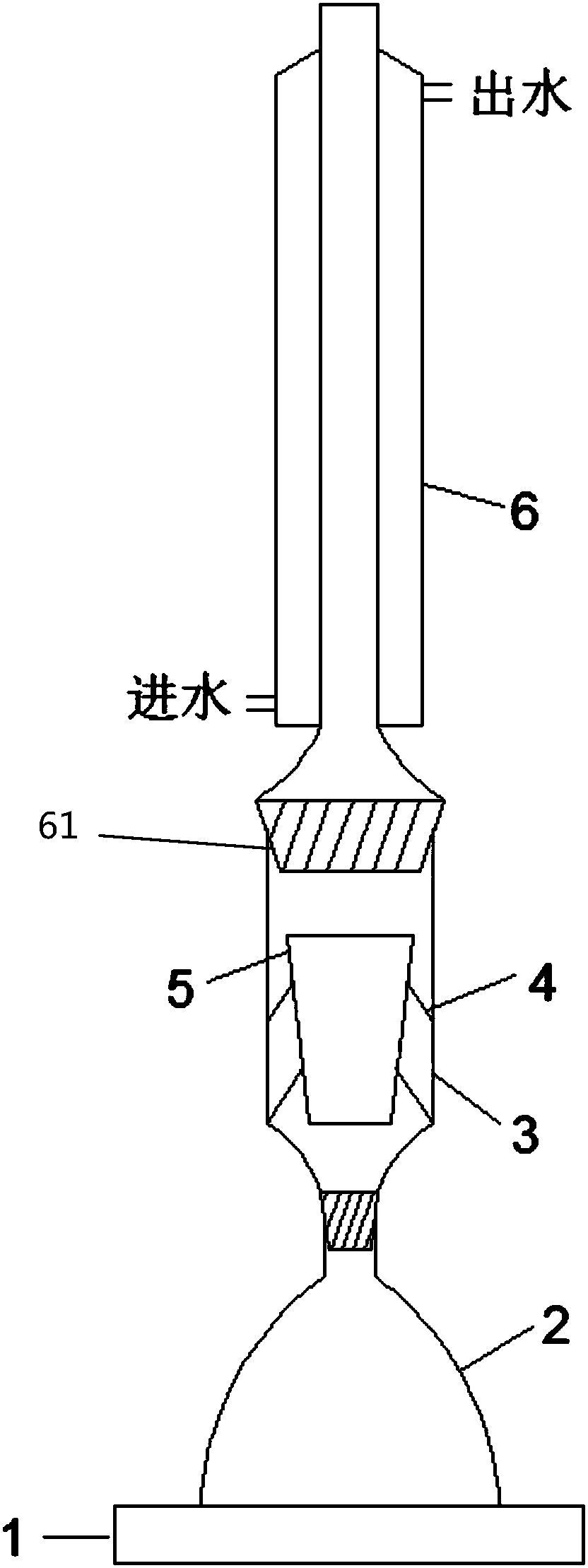 High-efficiency filter apparatus and method for mixture
