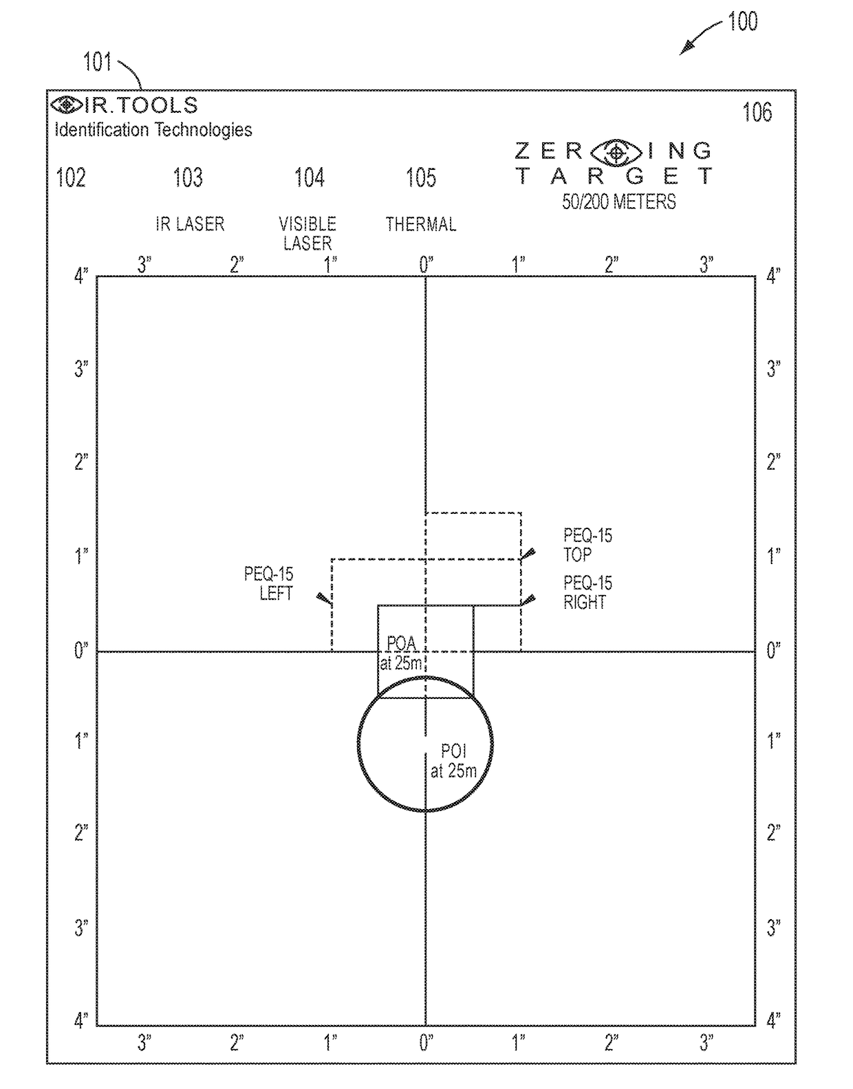 Universal weapon zeroing target