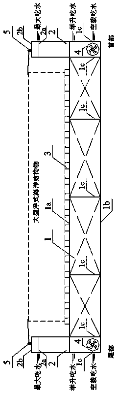 Large-scale floating type ocean-structure semi-submersible lifting platform and application method thereof