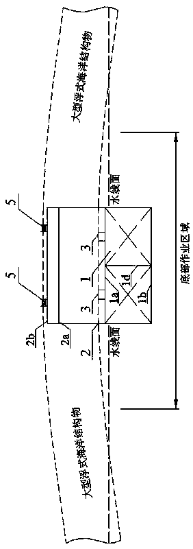 Large-scale floating type ocean-structure semi-submersible lifting platform and application method thereof
