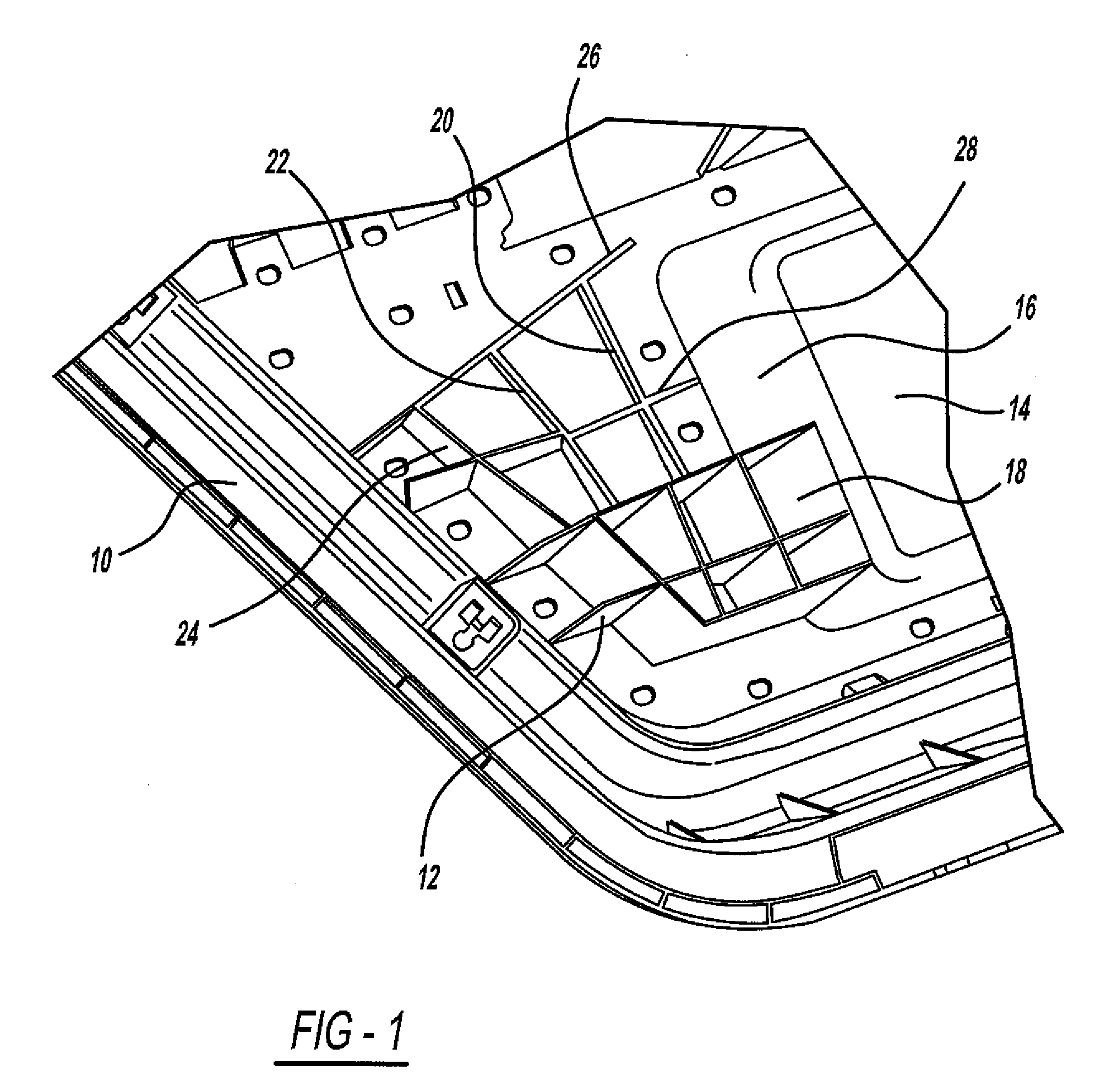Door trim-integrated pelvic impact energy-absorbing construction for vehicle