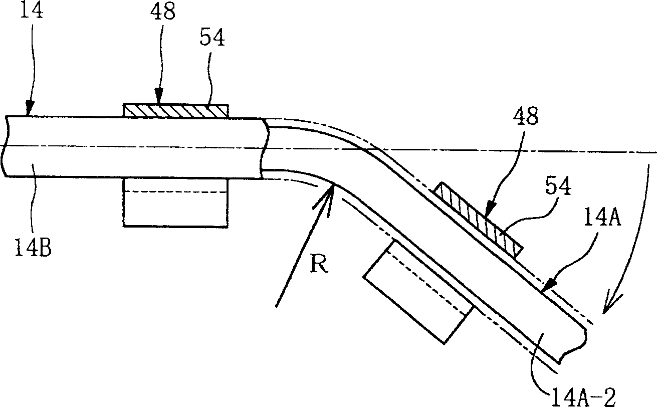 Piping structure for transporting a fuel, resin tube for transporting fuel in the piping structure and producing method thereof