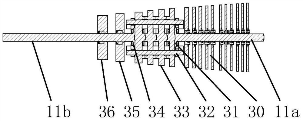 Circumferential pull rod rotor experiment system