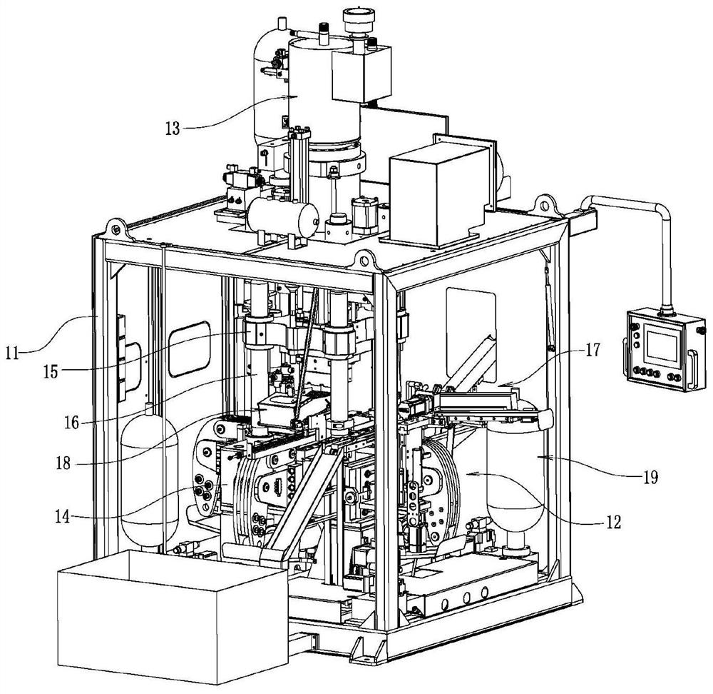 Valve hot punching equipment