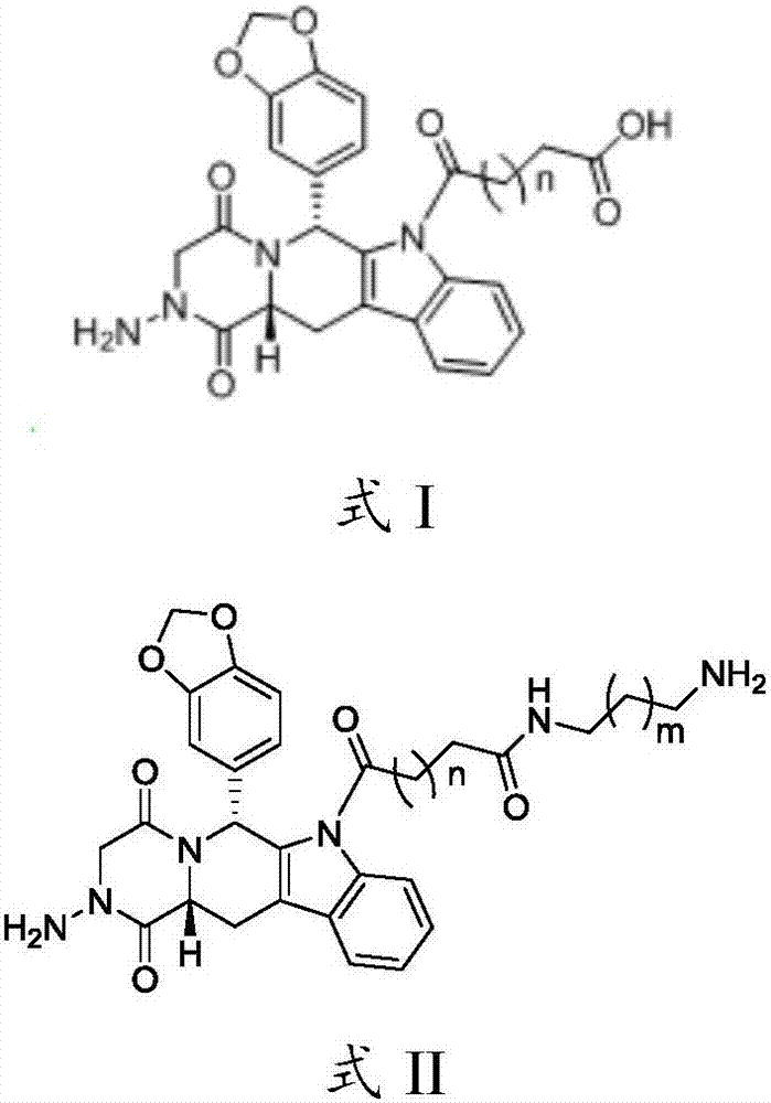 Aminotadalafil hapten, artificial antigen and preparation method thereof