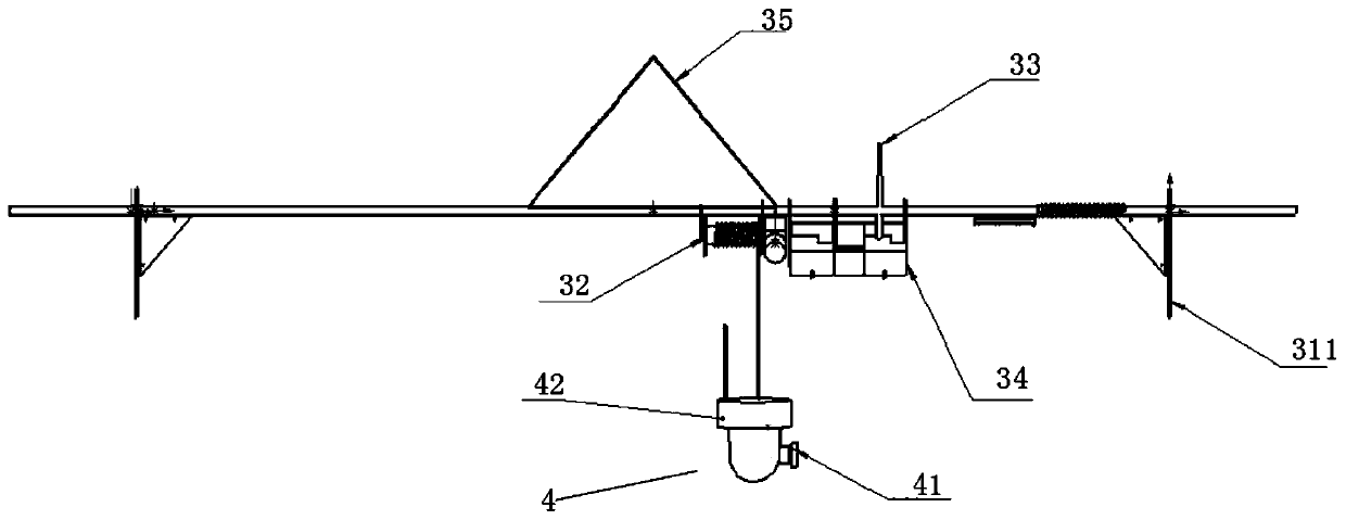 Chimney detection equipment assisted by unmanned aerial vehicle and detection method