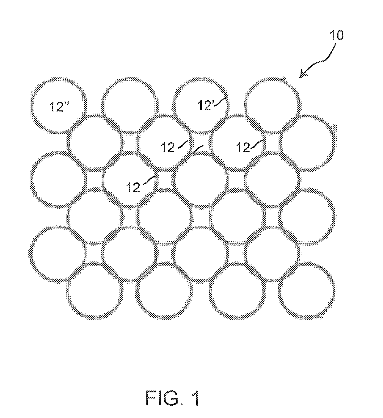 Protective net comprising highly resilient loops