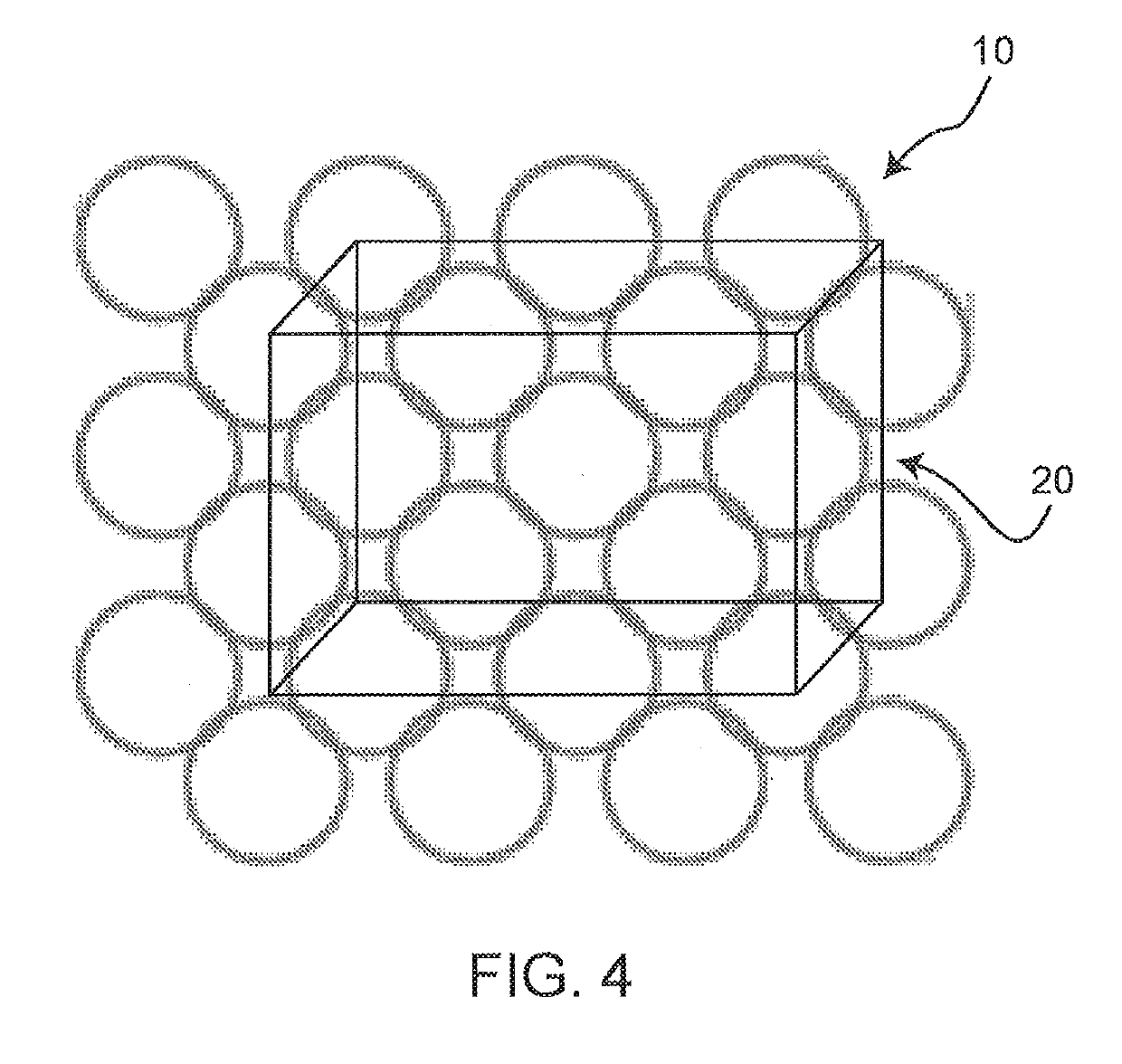 Protective net comprising highly resilient loops