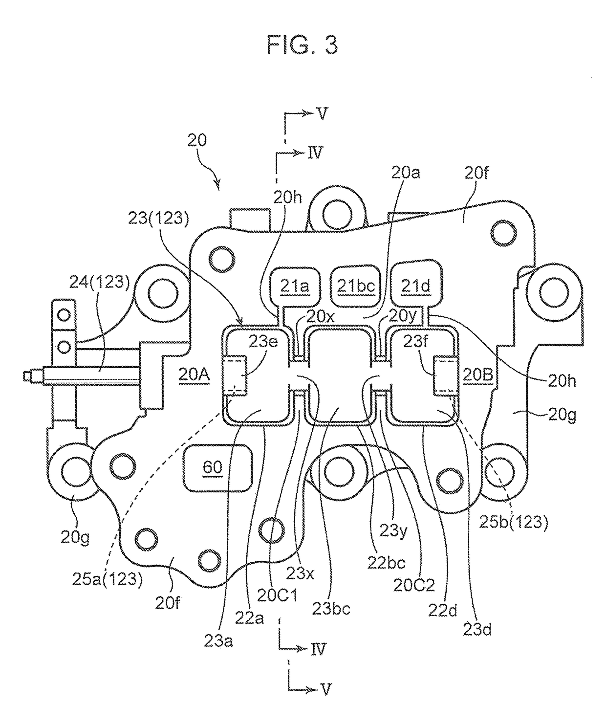 Exhaust device for engine