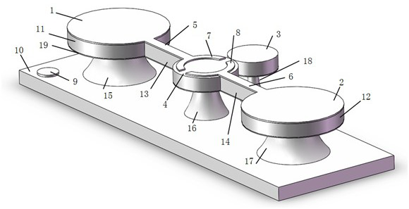 Electrically-controlled active coupled cavity laser