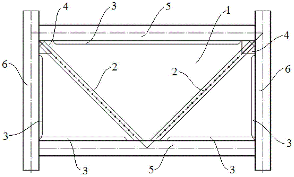 Steel plate-steel support combined lateral force resisting member and beam column structure applying same