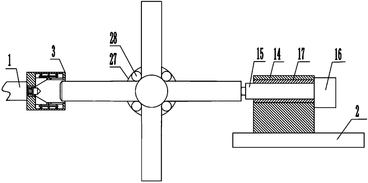 Cross-shaped shaft grinding and clamping device